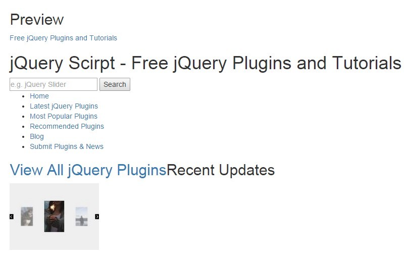 12+ Newest Free jQuery Plugins For This Week 13 (2015) jQuery Script